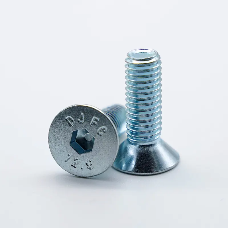 Βαθμός 12.9 Γαλβανισμένη Hex Socket Countersunk Head Cap Screws
