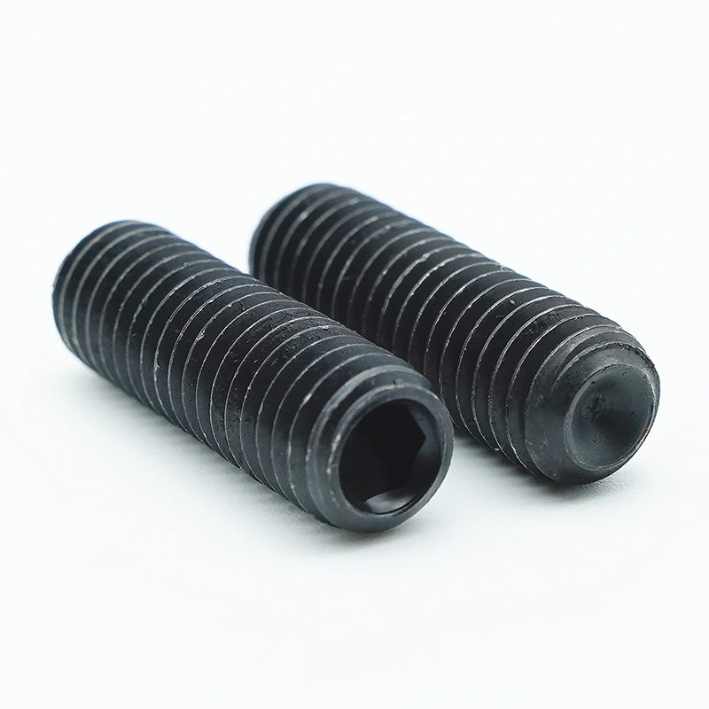 Black Oxide Hex Socket Set Screws with Cup Point